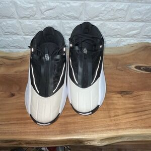 adidas‎ crazy iiinfinity black white zip basketball shoes mens 8